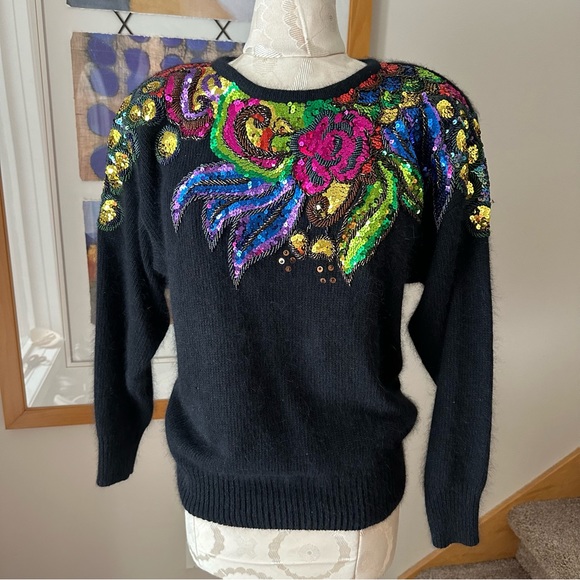 IB Diffusion Sweaters - Vintage IB Diffusion Petites Sequin Sweater